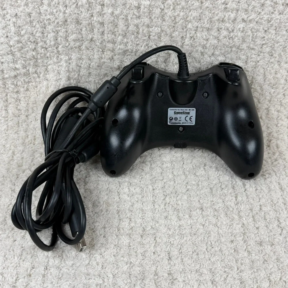 GameStop Xbox 360‎ Wired Controller Black Model BB-070 USB Gamepad